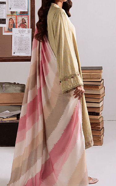 Cross Stitch Light Green Linen Suit | Pakistani Winter Dresses in USA- Image 2