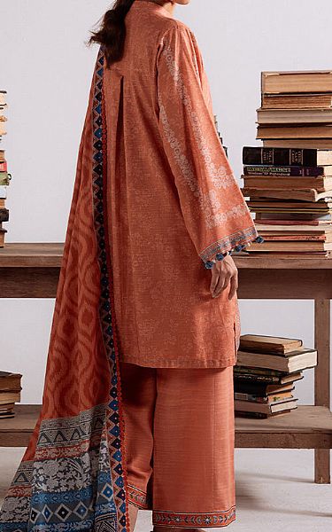 Cross Stitch Coral Khaddar Suit | Pakistani Winter Dresses in USA- Image 2