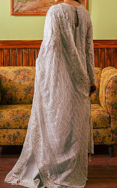 Cross Stitch Light Grey Chiffon Suit | Pakistani Embroidered Chiffon Dresses USA- Image 2