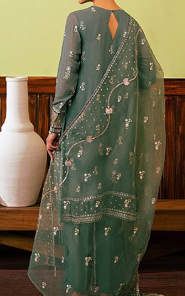 Cross Stitch Mineral Green Chiffon Suit | Pakistani Embroidered Chiffon Dresses USA- Image 2