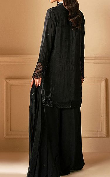 Cross Stitch Black Organza Suit | Pakistani Embroidered Chiffon Dresses USA- Image 2
