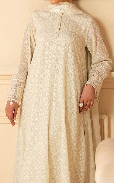 Cross Stitch Mint Chiffon Suit | Pakistani Embroidered Chiffon Dresses USA- Image 3