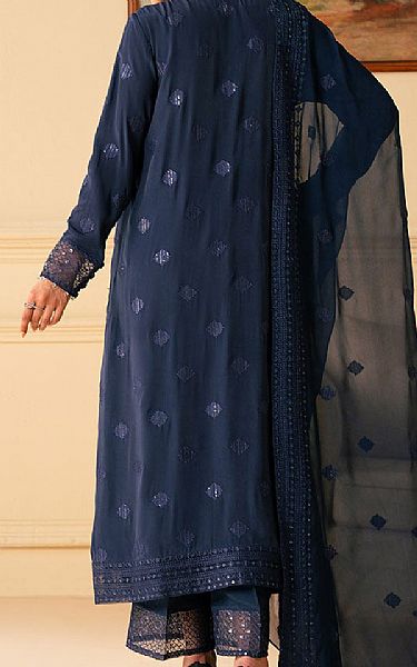 Cross Stitch Blue Chiffon Suit | Pakistani Embroidered Chiffon Dresses USA- Image 2
