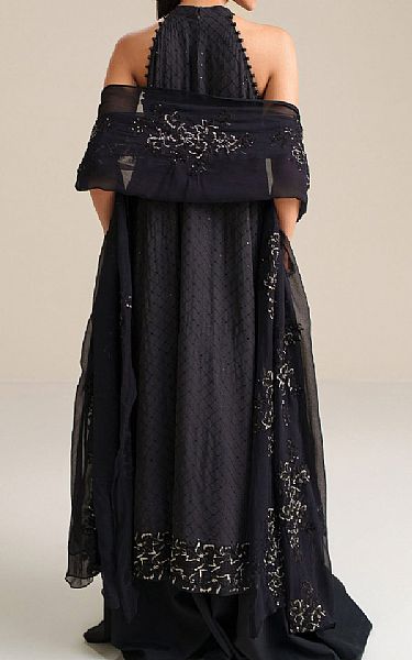 Cross Stitch Black Chiffon Suit | Pakistani Embroidered Chiffon Dresses USA- Image 2