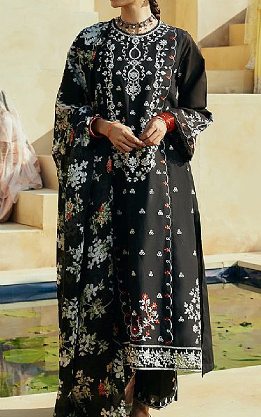 Cross Stitch Black Lawn Suit | Pakistani Lawn Suits- Image 1