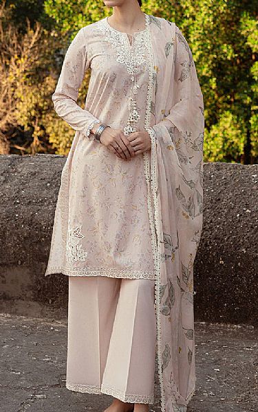 Cross Stitch Pinkish Grey Lawn Suit | Pakistani Lawn Suits- Image 1