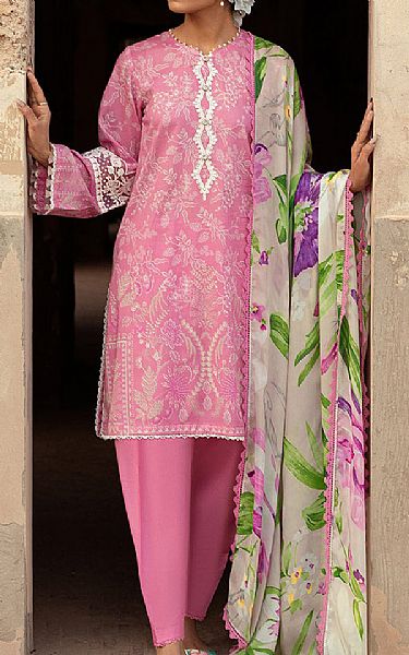 Cross Stitch Muted Pink Lawn Suit | Pakistani Lawn Suits- Image 1
