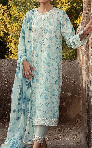 Cross Stitch Light Turquoise Lawn Suit | Pakistani Lawn Suits- Image 1