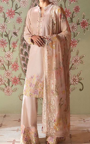 Cross Stitch Oyster Pink Lawn Suit | Pakistani Lawn Dress in USA- Image 1