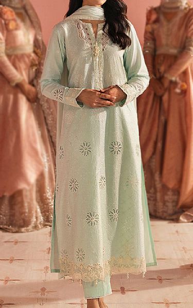 Cross Stitch Summer Green Lawn Suit | Pakistani Lawn Dress in USA- Image 1