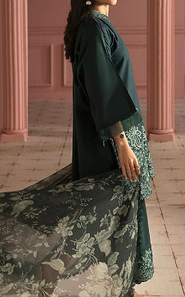 Cross Stitch Timber Green Lawn Suit | Pakistani Lawn Dress in USA- Image 2
