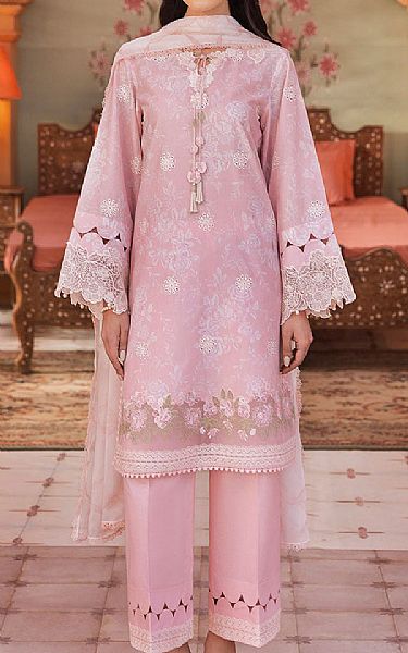 Cross Stitch Sea Pink Lawn Suit | Pakistani Lawn Dress in USA- Image 1