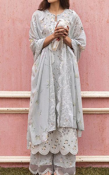 Cross Stitch Grey Lawn Suit | Pakistani Lawn Dress in USA- Image 1
