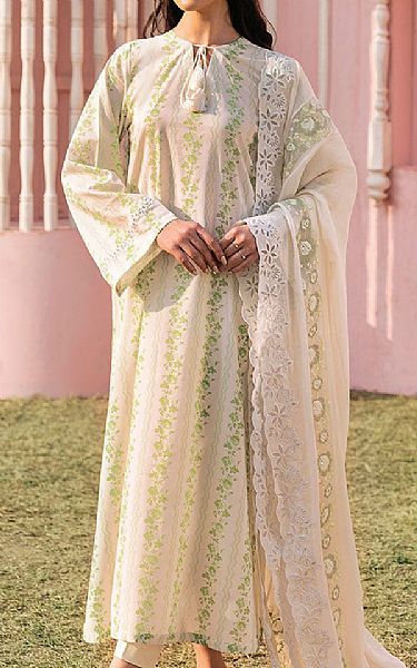 Cross Stitch Off White Lawn Suit | Pakistani Lawn Dress in USA- Image 1