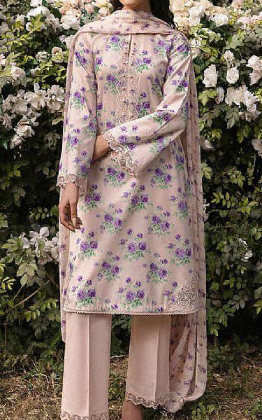 Cross Stitch Cavern Pink Lawn Suit | Pakistani Lawn Dress in USA- Image 1