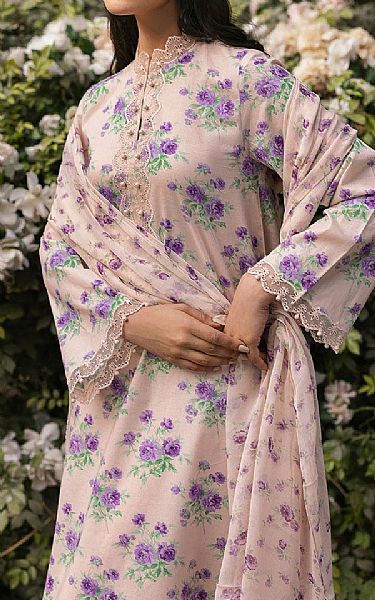 Cross Stitch Cavern Pink Lawn Suit | Pakistani Lawn Dress in USA- Image 2