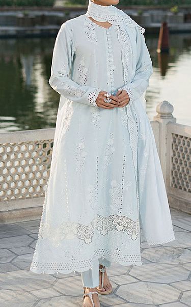 Cross Stitch Baby Blue Lawn Suit | Pakistani Lawn Dress in USA- Image 1