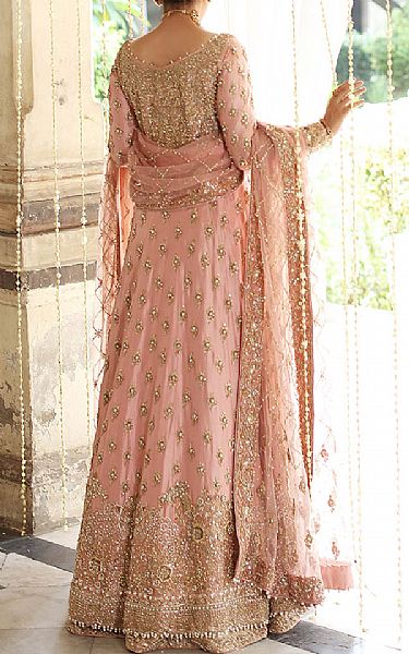  Tea Pink Chiffon Suit | Pakistani Wedding Dresses- Image 2