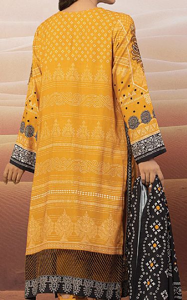 Edenrobe Mustard Crepe Suit | Pakistani Winter Dresses- Image 2