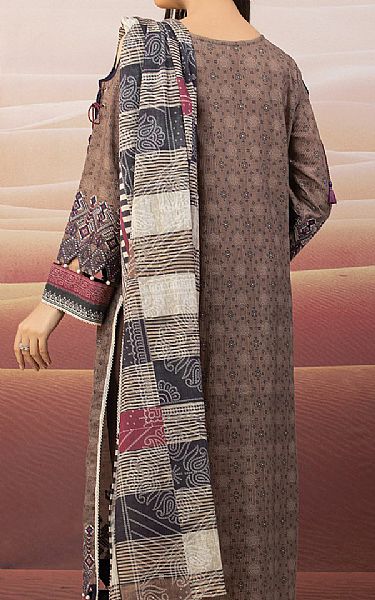 Edenrobe Taupe Brown Crepe Suit | Pakistani Winter Dresses in USA- Image 2