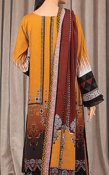 Edenrobe Orange/Rust Crepe Suit | Pakistani Winter Dresses- Image 2