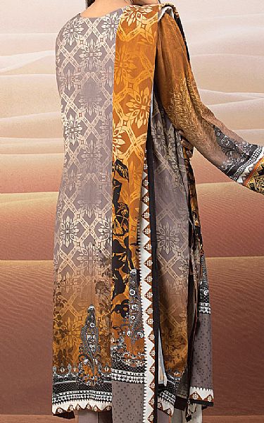 Edenrobe Grey Crepe Suit | Pakistani Winter Dresses- Image 2