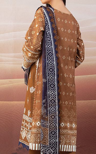 Edenrobe Brown Khaddar Suit | Pakistani Winter Dresses- Image 2