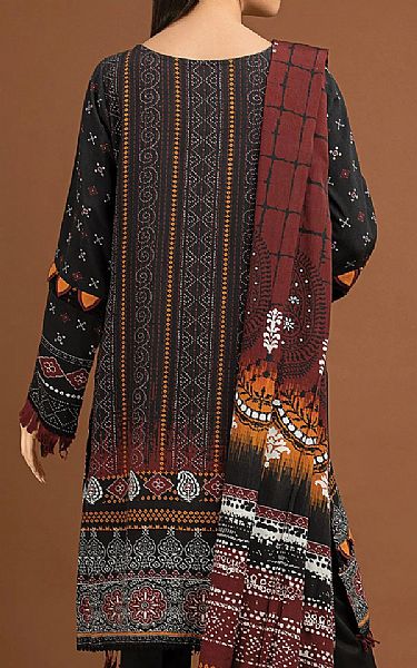 Edenrobe Black Viscose Suit | Pakistani Winter Dresses- Image 2