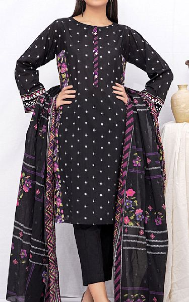 Edenrobe Black Khaddar Suit (2 Pcs) | Pakistani Dresses in USA- Image 1
