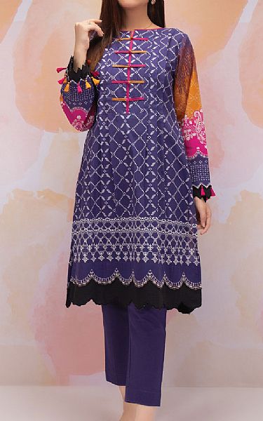 Edenrobe Iris Purple Khaddar Suit (2 Pcs) | Pakistani Dresses in USA- Image 1