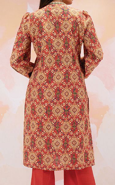Edenrobe Coral Khaddar Kurti | Pakistani Dresses in USA- Image 2