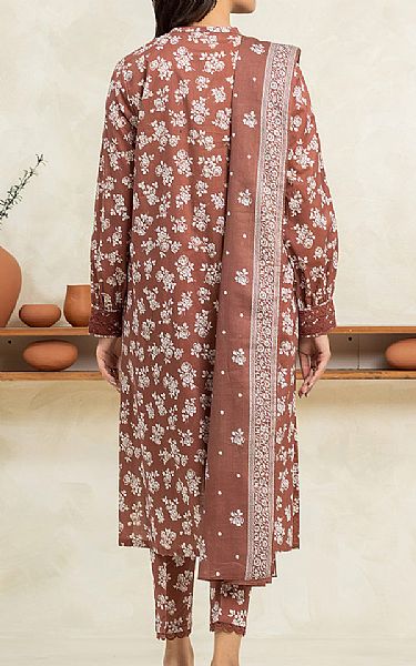 Edenrobe Brown Cambric Suit (2 pcs) | Pakistani Lawn Dress in USA- Image 2