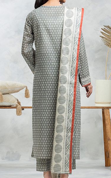 Edenrobe Grey Cambric Suit (2 pcs) | Pakistani Lawn Dress in USA- Image 2