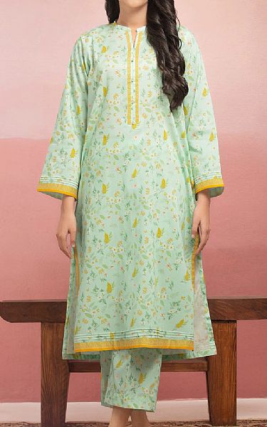 Edenrobe Light Green Lawn Suit (2 pcs) | Pakistani Lawn Dress in USA- Image 1