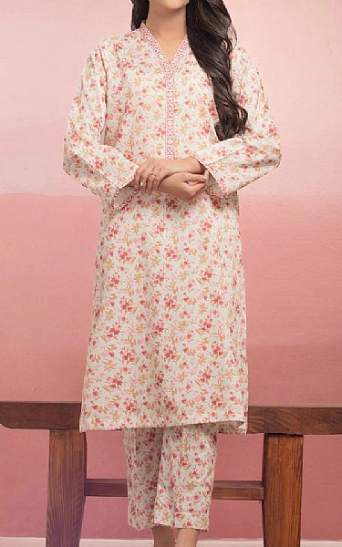 Edenrobe Off White Lawn Suit (2 pcs) | Pakistani Lawn Dress in USA- Image 1