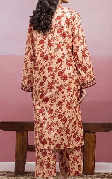 Edenrobe Peach Lawn Suit (2 pcs) | Pakistani Lawn Dress in USA- Image 2
