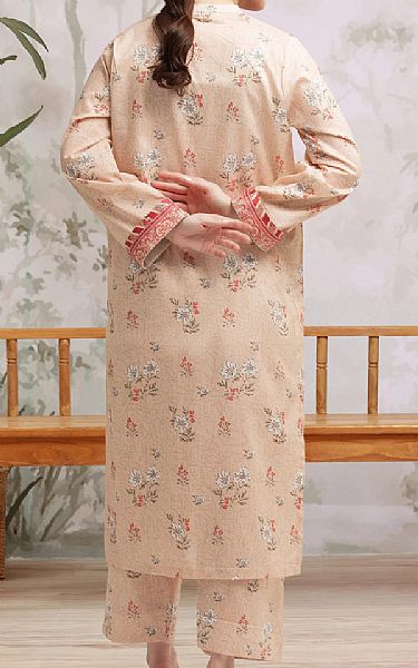 Edenrobe Peach Lawn Suit (2 pcs) | Pakistani Lawn Dress in USA- Image 2