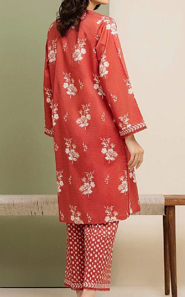 Edenrobe Light Red Lawn Suit (2 pcs) | Pakistani Lawn Dress in USA- Image 2