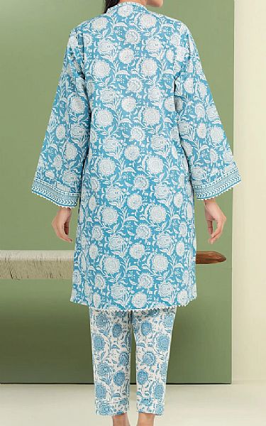 Edenrobe Fountain Blue Lawn Suit (2 pcs) | Pakistani Lawn Dress in USA- Image 2