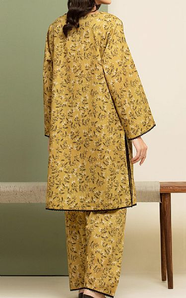 Edenrobe Mustard Lawn Suit (2 pcs) | Pakistani Lawn Dress in USA- Image 2