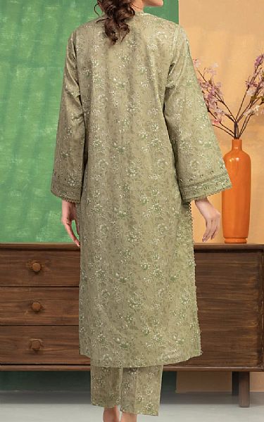 Edenrobe Thistle Green Lawn Suit (2 pcs) | Pakistani Lawn Dress in USA- Image 2