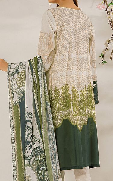Edenrobe Off-white Lawn Suit | Pakistani Dresses in USA- Image 2