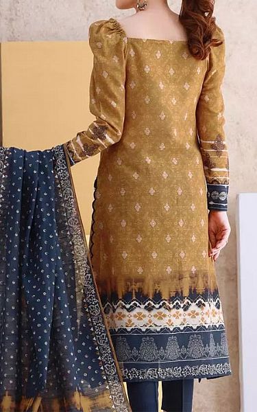 Edenrobe Bronze Khaddar Suit | Pakistani Dresses in USA- Image 2