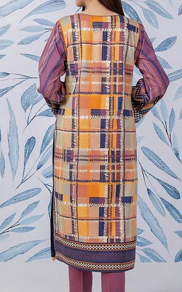 Edenrobe Mauve Cotton Kurti | Pakistani Winter Dresses- Image 2