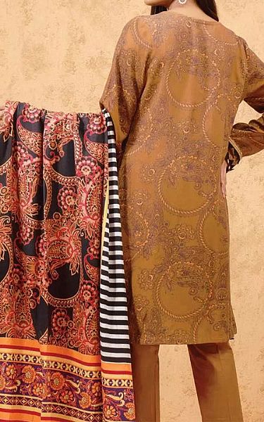 Edenrobe Bronze Viscose Suit | Pakistani Winter Dresses- Image 2