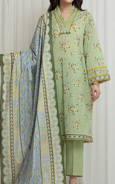 Edenrobe Mint Green Lawn Suit | Pakistani Lawn Dress in USA- Image 1