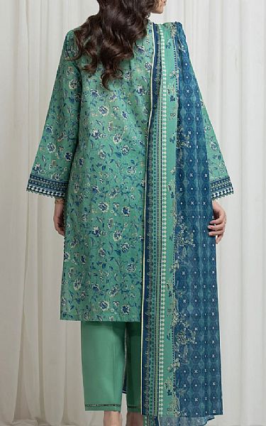 Edenrobe Sea Green Lawn Suit | Pakistani Lawn Dress in USA- Image 2
