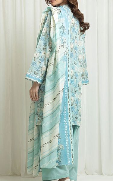 Edenrobe Light Turquoise Lawn Suit | Pakistani Lawn Dress in USA- Image 2