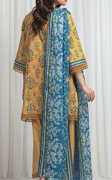 Edenrobe Mustard Lawn Suit | Pakistani Lawn Dress in USA- Image 2