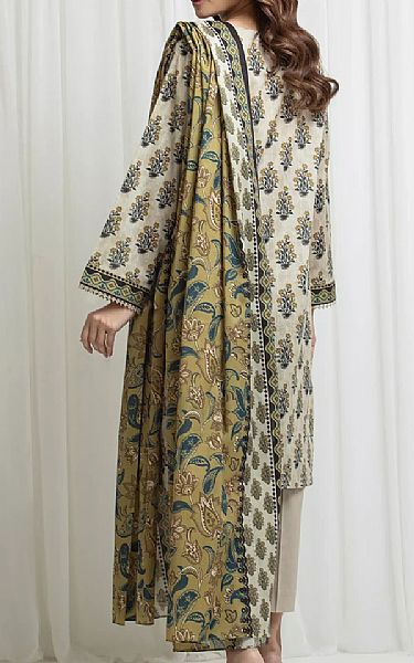 Edenrobe Ivory Lawn Suit | Pakistani Lawn Dress in USA- Image 2